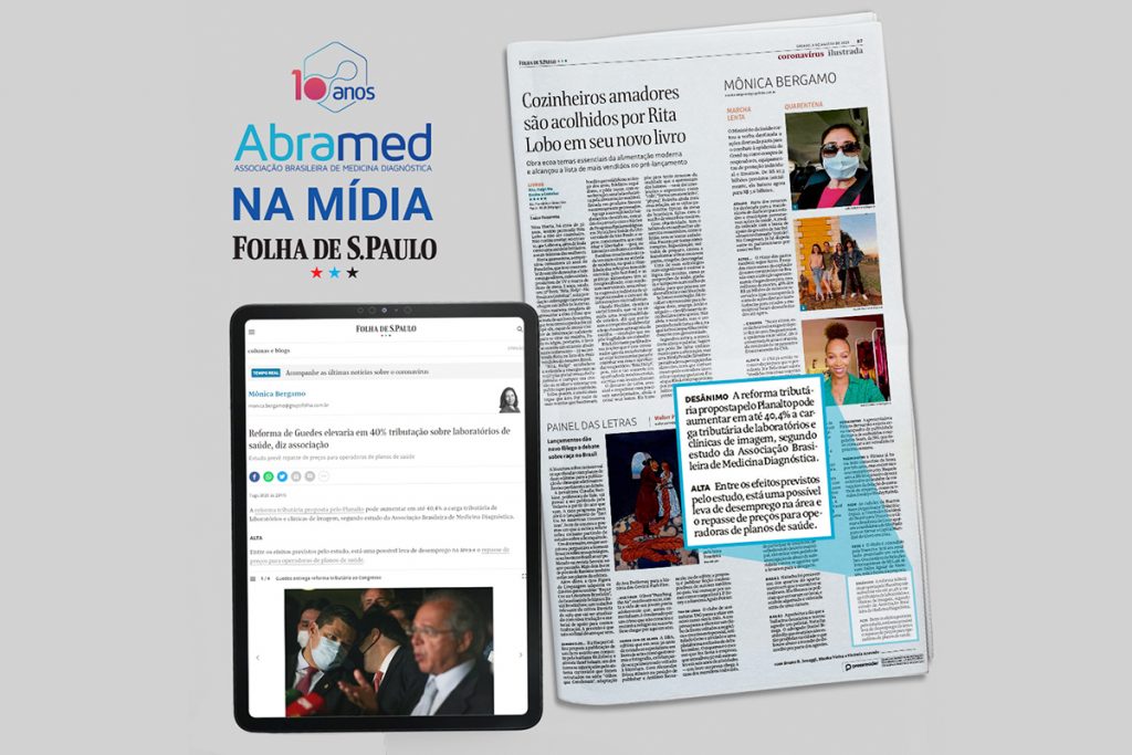 Folha de S.Paulo destaca estudo da Abramed sobre impactos da Reforma Tributária na Medicina Diagnóstica