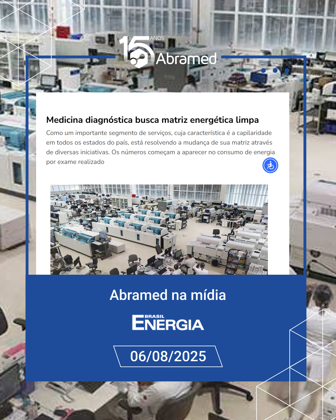 Brasil Energia destaca transição energética da Medicina Diagnóstica com dados e contribuições da Abramed