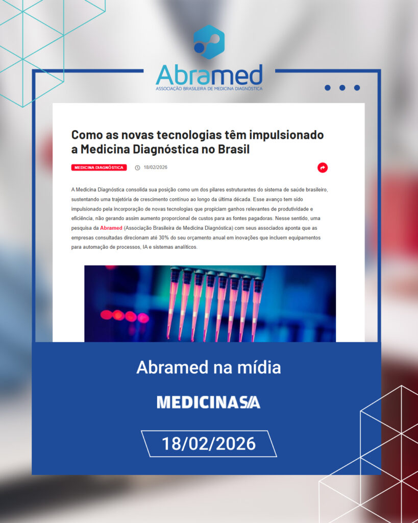 Abramed analisa avanço tecnológico e perspectivas da Medicina Diagnóstica em 2026 em matéria do site Medicina S/A